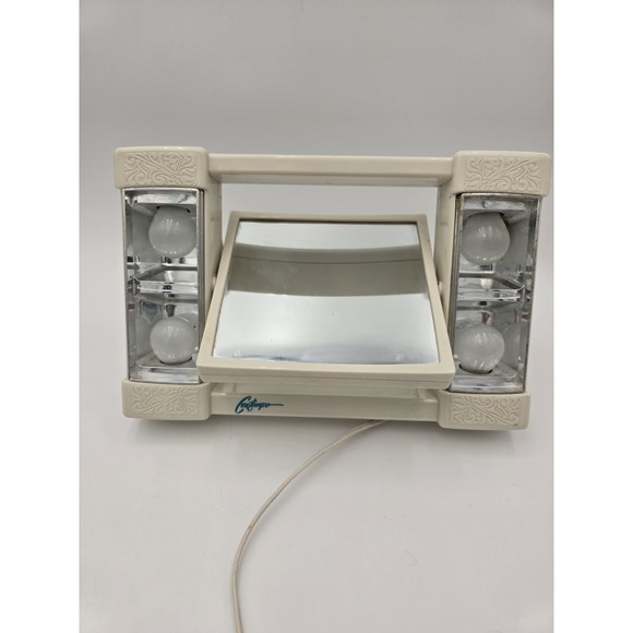 Vintage Make Up Vanity Rotating Mirror Lights And Magnification Contempo 1980s - Picture 3 of 8